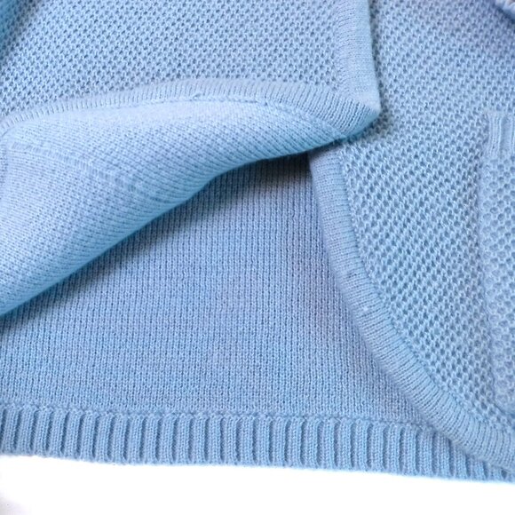 Woman's Cardigan Sweater XXL blue button-down top with long sleeve classic - Picture 4 of 6